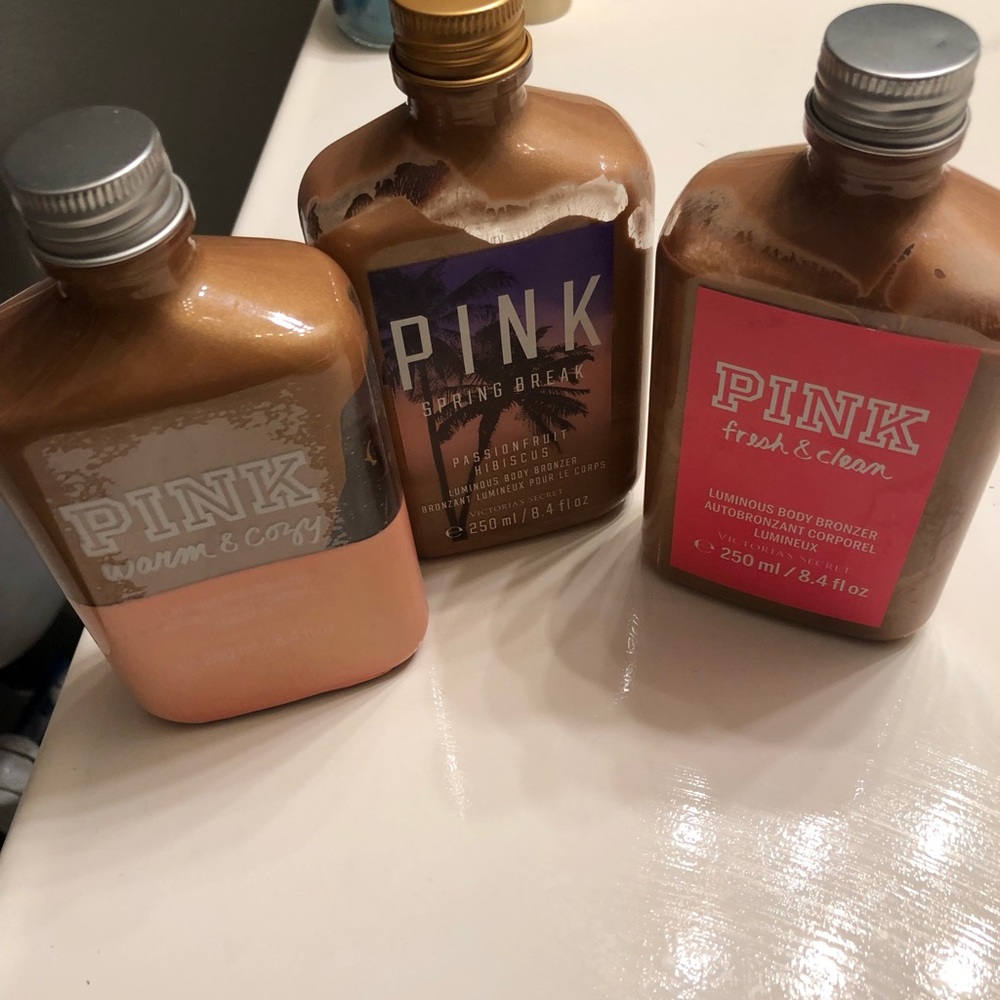 PINK brand bronzing body lotion